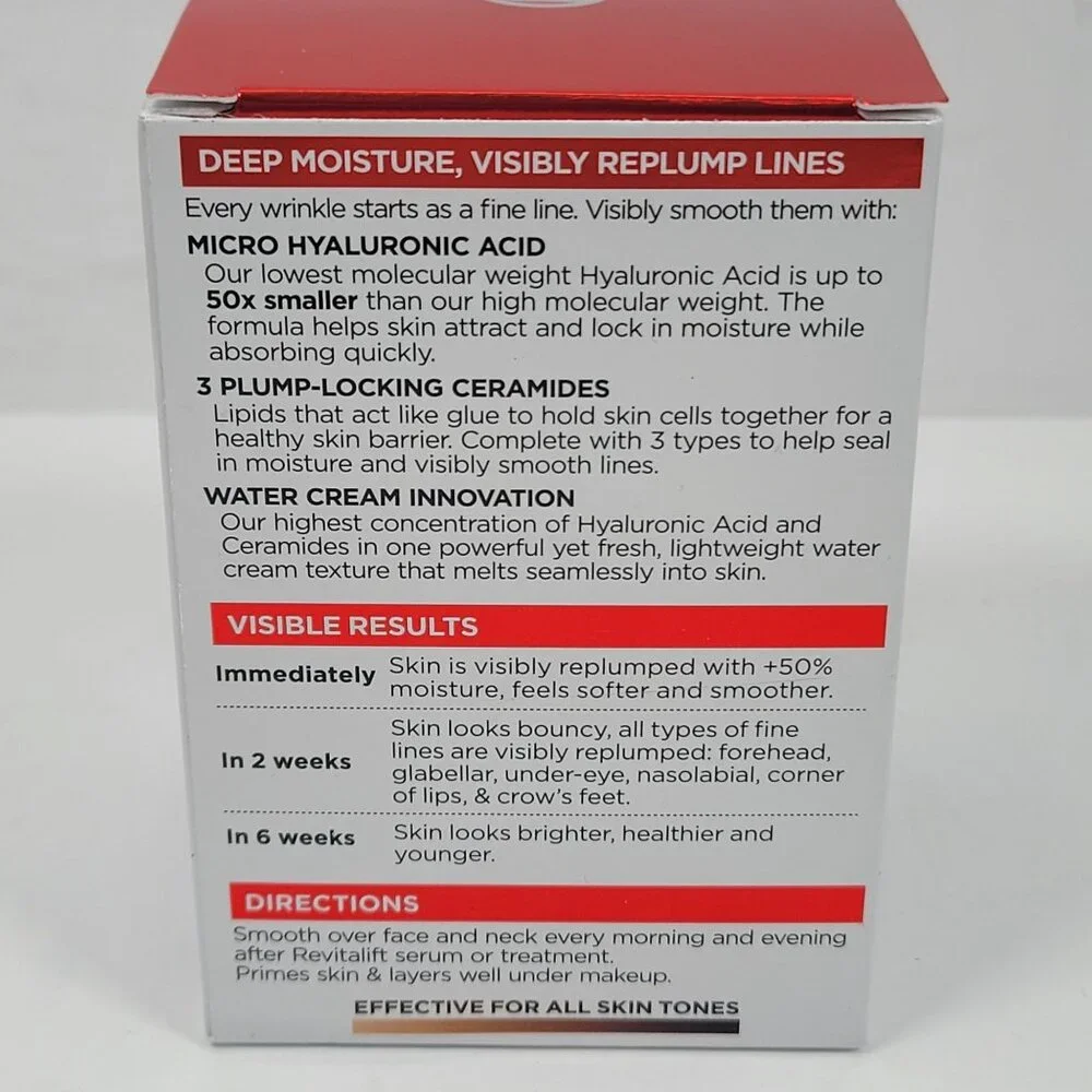 LOreal Paris Revitalift Derm Intensives Micro Hyaluronic Acid Cream 1.7 Oz NIB - Picture 2 of 5